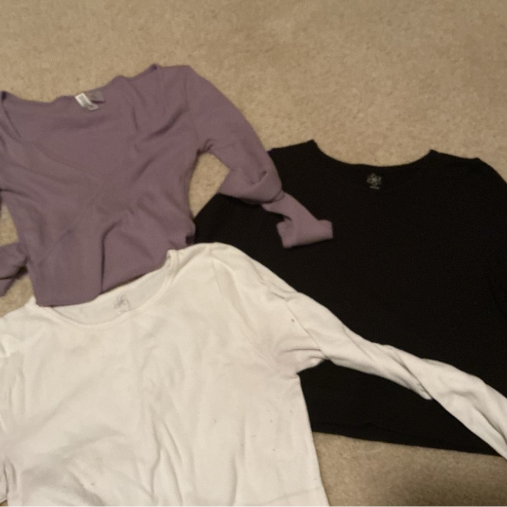H&M Women's Tops - Purple, Black, and White